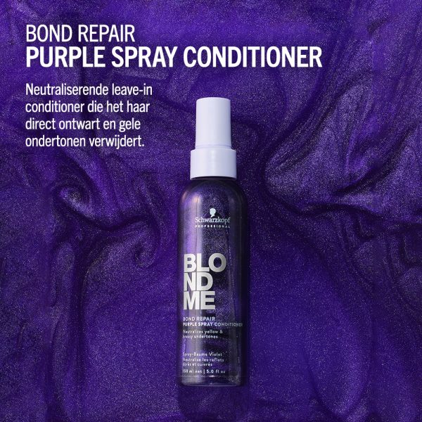 Schwarzkopf - BlondMe Bond Repair Purple Spray Conditioner - Afbeelding 8