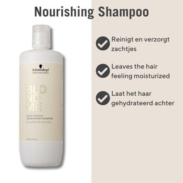 Schwarzkopf - BlondMe Bond Repair Nourishing Shampoo - Afbeelding 8