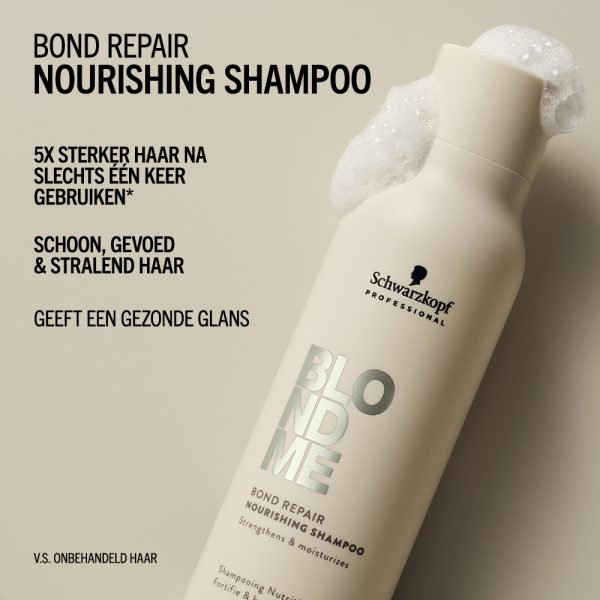 Schwarzkopf - BlondMe Bond Repair Nourishing Shampoo - Afbeelding 3