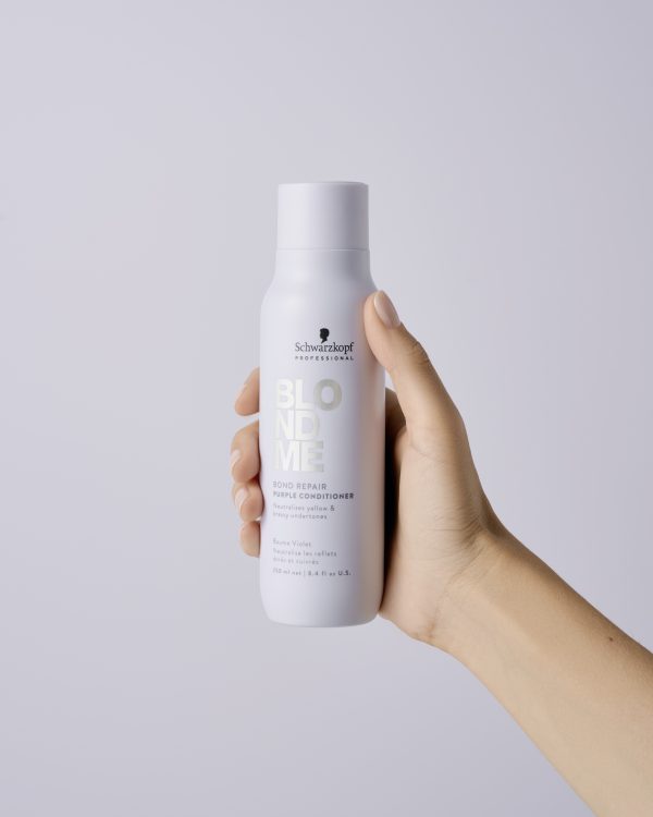 Schwarzkopf - BlondMe Bond Repair Purple Conditioner - Afbeelding 7